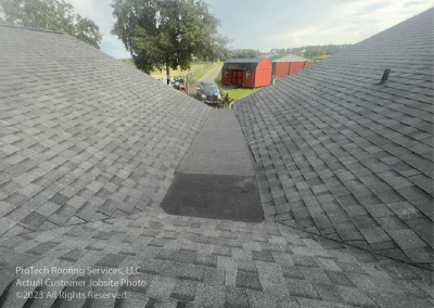 Daigle roof replacement jobsite After