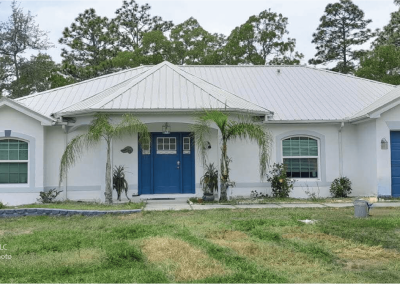 metal roofing job site residential