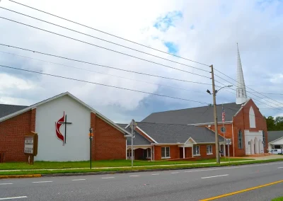 church jobsite - commercial shingle roof
