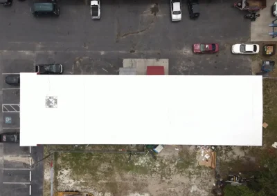 Roofing jobsite photo: commercial flat roof